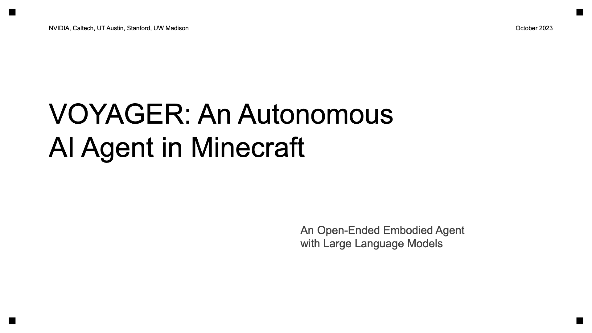 Preview of Voyager: An Open-Ended Embodied Agent with Large Language Models