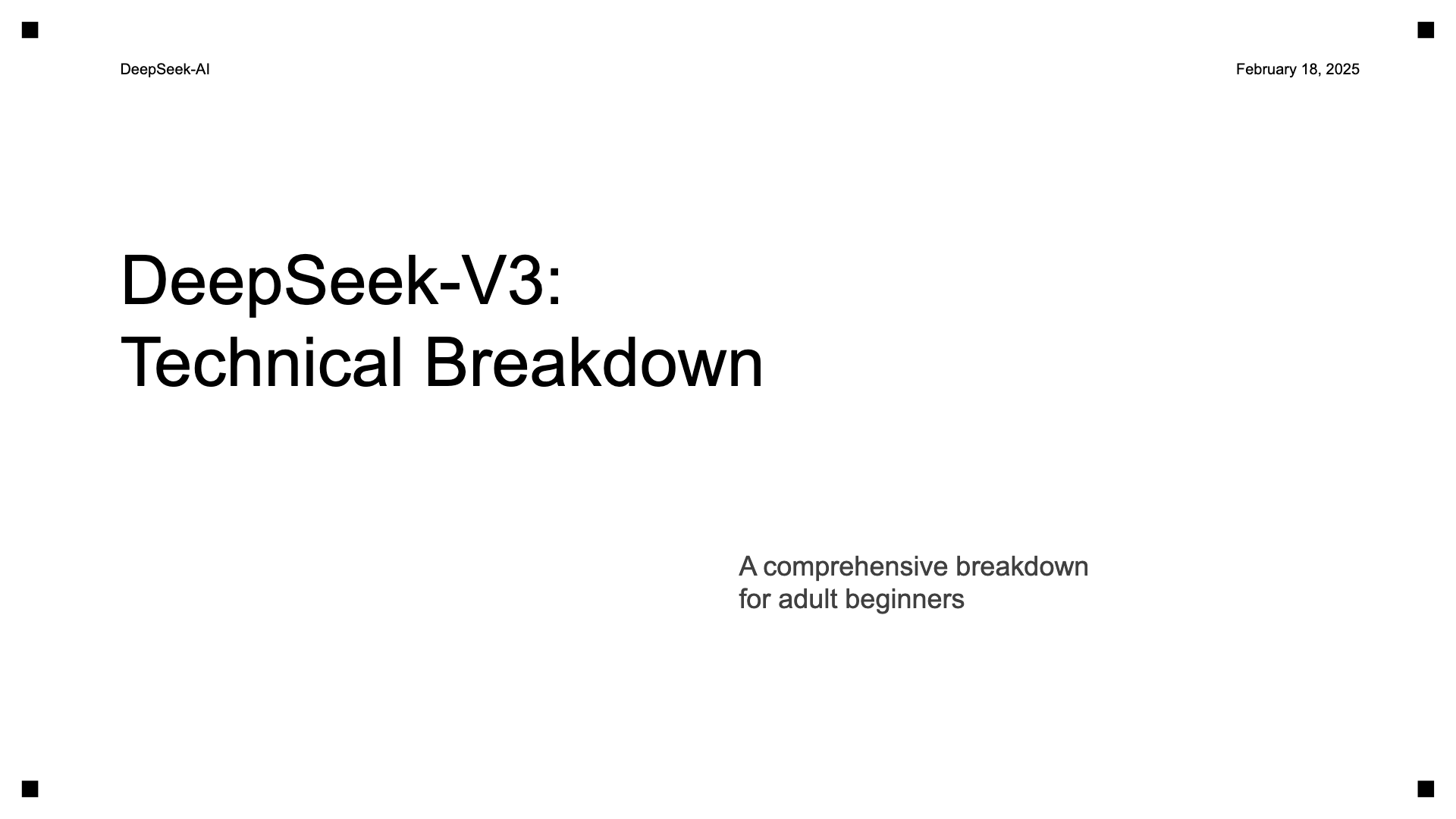 Preview of DeepSeek-V3 Technical Report